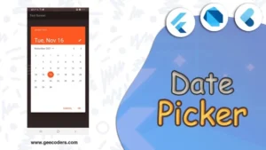 عرض مربع لاختيار التاريخ في Flutter