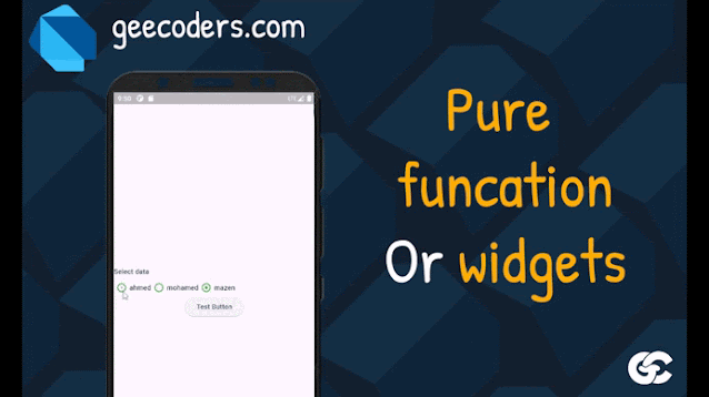 إتقان أدوات واجهة مستخدم Flutter:  الوظائف النقية Pure funcation / widgets