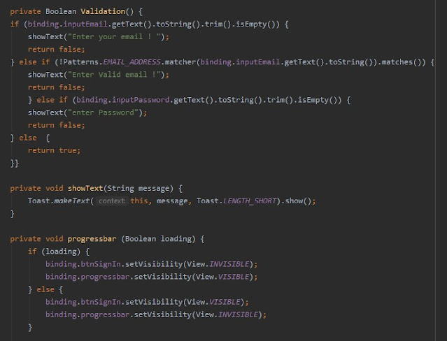 التاكد من صحة البيانات وعرض progressbar التاكد من صحة البيانات وعرض progressbar