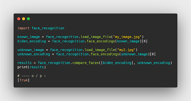 كيفية معرفة هل يوجد تشابية بين الاوجه في الصور ام لا ببايثون كيفية معرفة هل يوجد تشابية بين الاوجه في الصور ام لا ببايثون