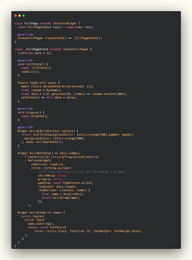 How to get New data and refresh