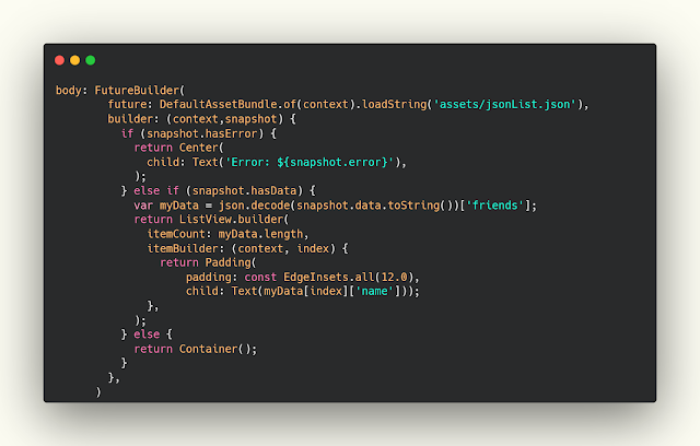 How to Read Json List file in Flutter