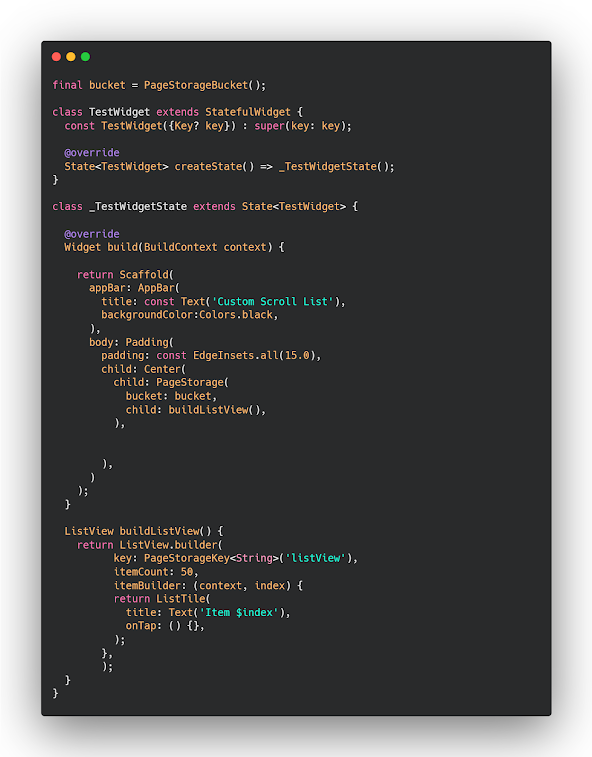 How to save scroll user behavior in Flutter How to save scroll user behavior in Flutter
