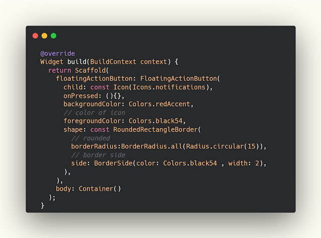التحكم في عناصر الFloatingActionButton