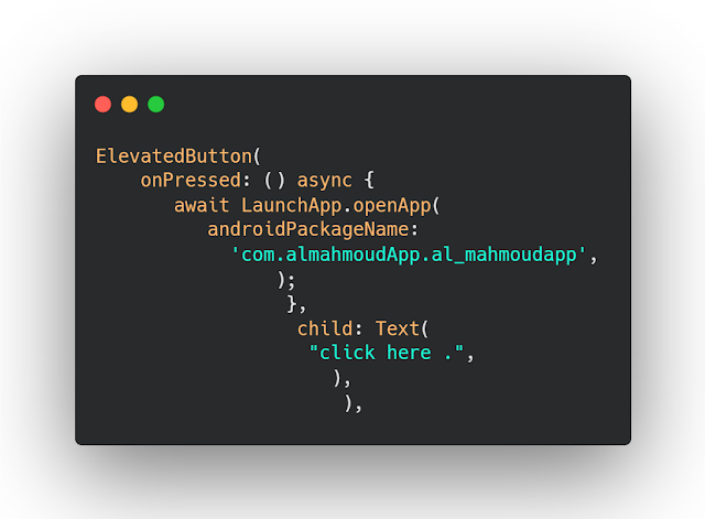 How to navigator to another app in Flutter