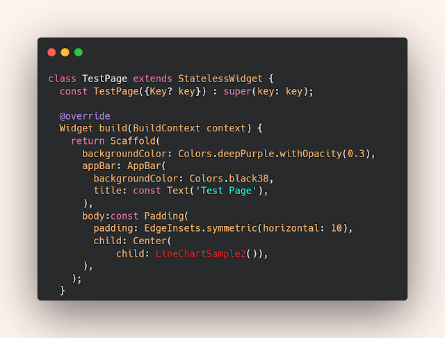 How to draw char in Flutter project