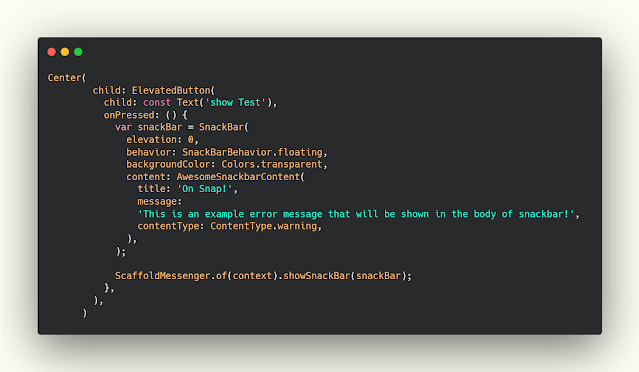 How to show snackbar with new style How to show snackbar with new style