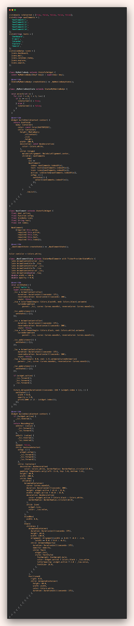 How to add Side Navigation Bar fot website