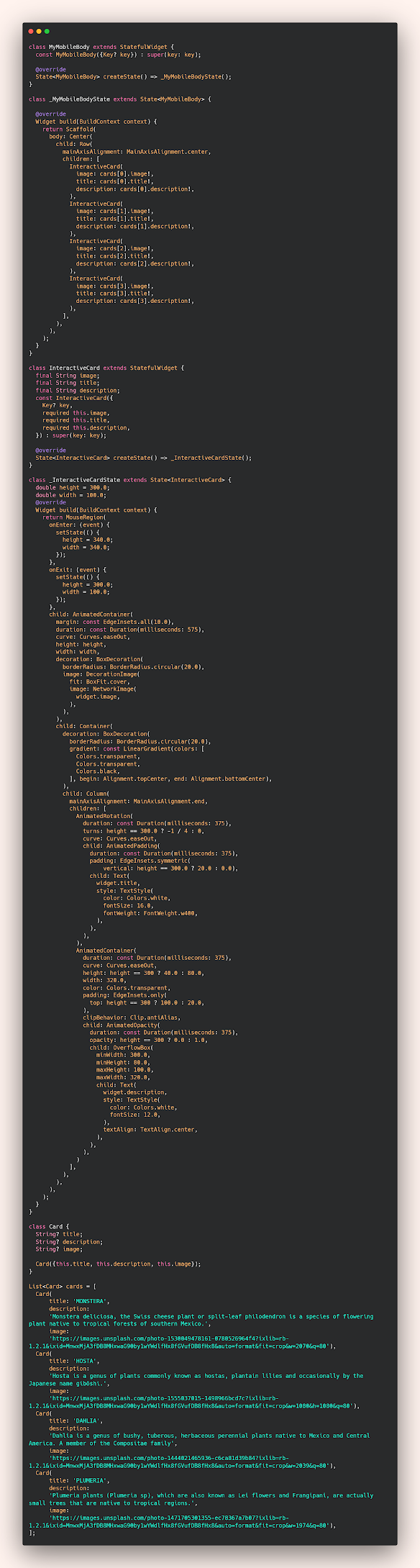 How to create web page and show items & description in Flutter project How to create web page and show items & description in Flutter project