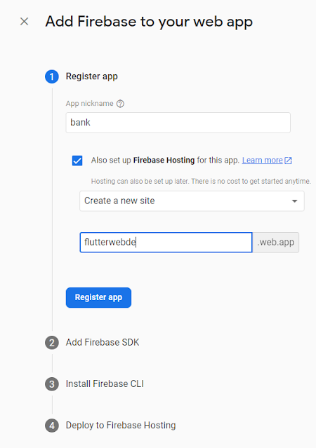 رفع مشروعك فلاتر ويب على فايربيز