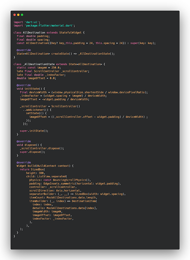 How to add Parallax Effect in Image Flutter