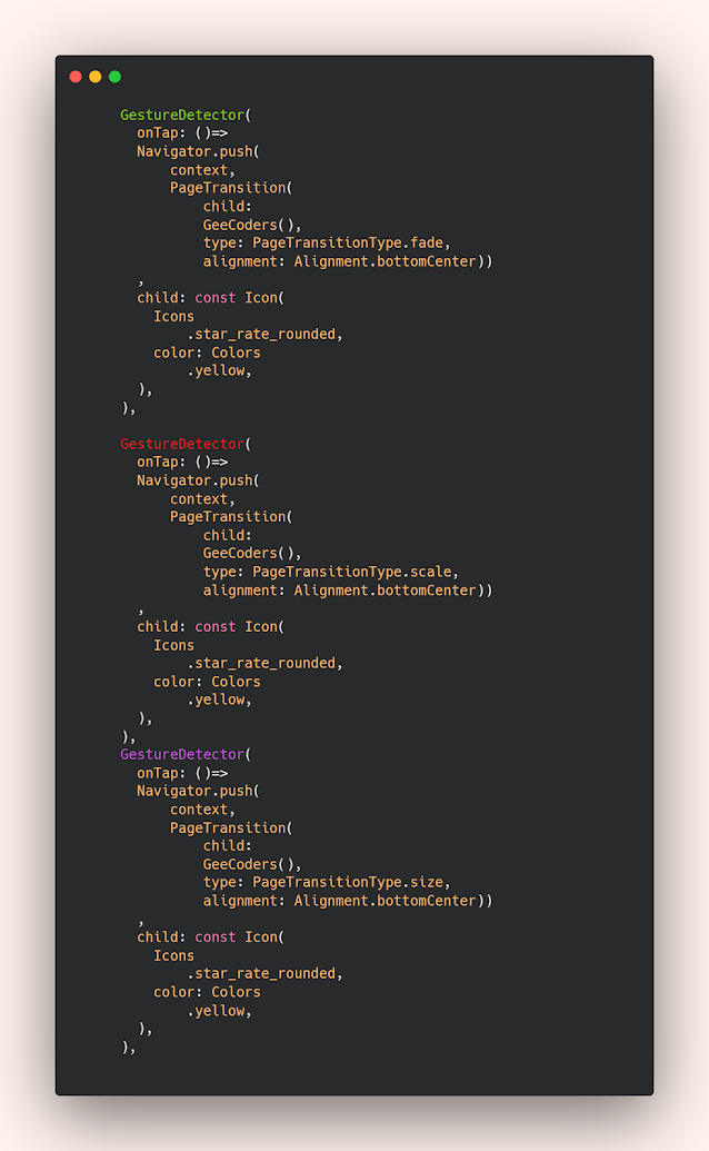 How to add animation between page in Flutter