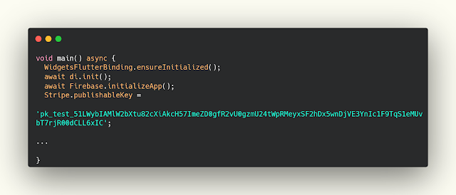 تفعيل الStripe.publishableKey