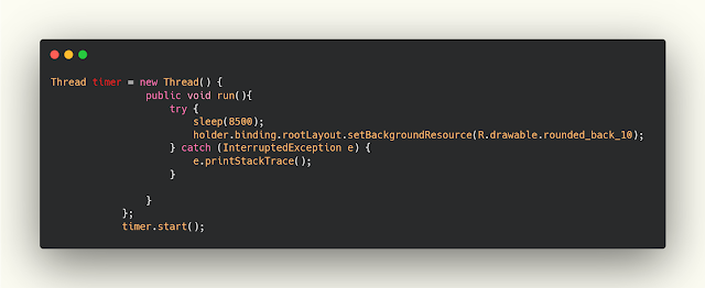 شرح استخدام Thread في الAdapter