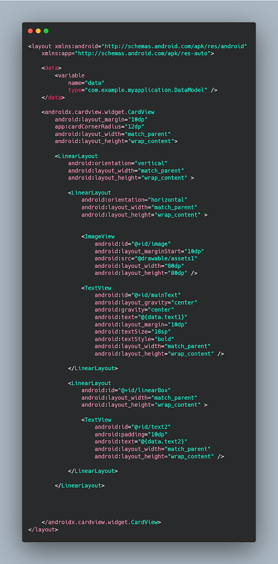 كود التصميم الذي سوف نعمل عليه