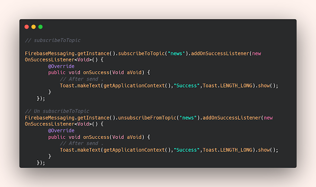 How to send notification Topic in Android How to send notification Topic in Android