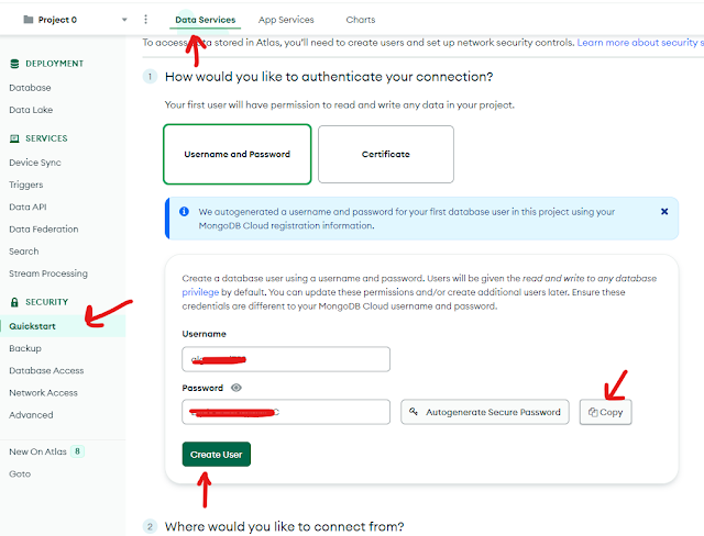 خطوات التعامل مع mongoDB وربطها بمشروعك