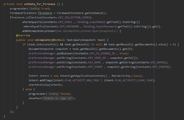 الحصول على بيانات المستخدم من firebase الحصول على بيانات المستخدم من firebase