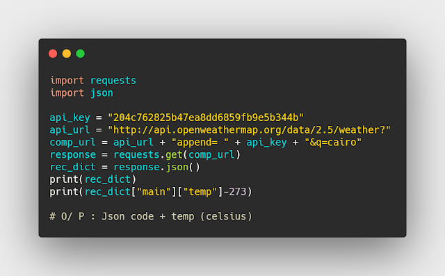 كيفية استخدام api داخل لغة بايثون