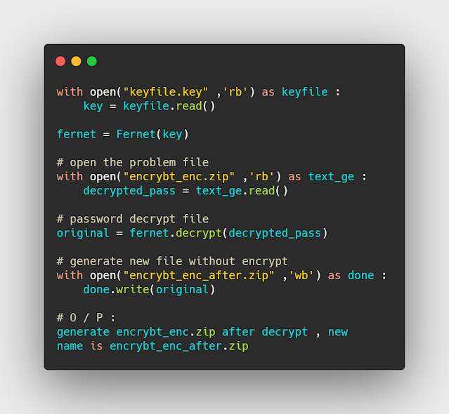 شرح عمل decrypt لل files باستخدام python شرح عمل decrypt لل files باستخدام python