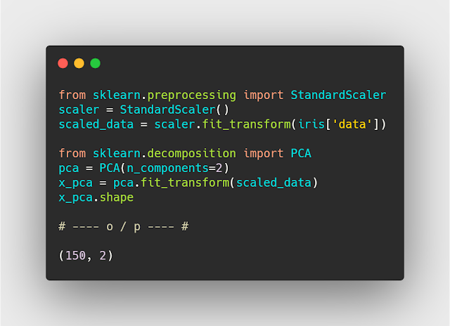 ضغط البيانات بواسطة نموذج PCA في تعليم الالة