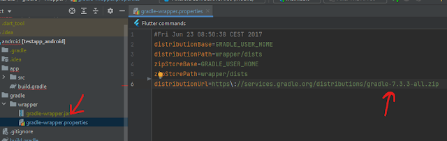 رفع الgradl من ملف gradl-wrapper رفع الgradl من ملف gradl-wrapper