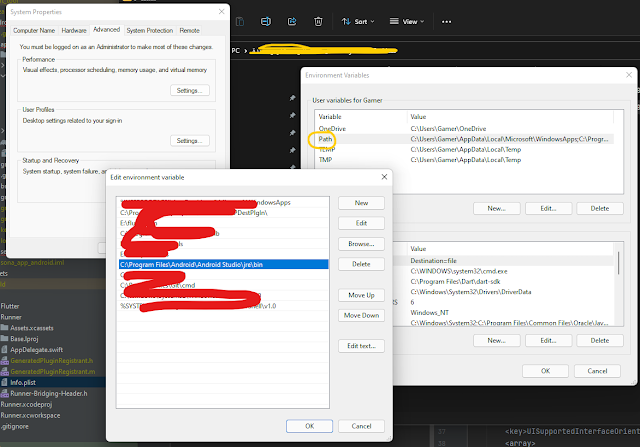 اضافة المسار الصحيح لملف jre في الpath