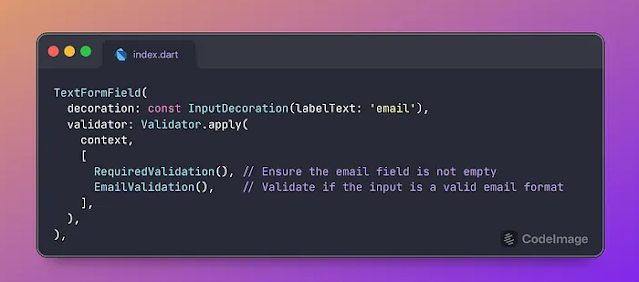 كيف يمكنك التحقق من مجموعة شروط داخل TextFormField