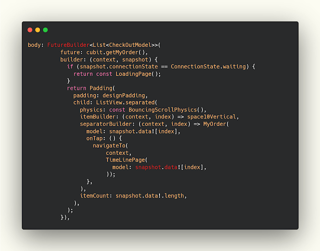 How to use FutureBuilder with ui in Flutter