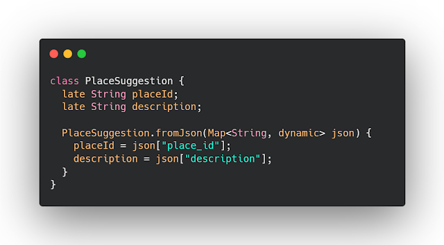 تهيئة json لاستقبال بيانات المواقع من الانترنت