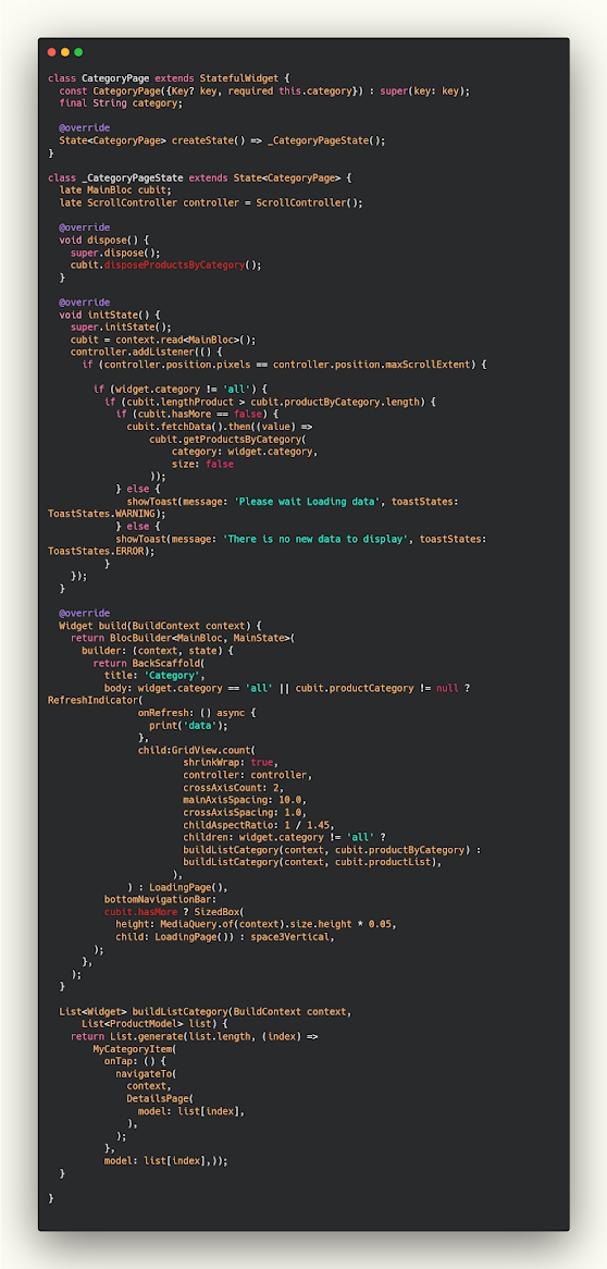 تقسيم عرض البيانات اثناء عرضها في التصميم بداخل مشروع flutter تقسيم عرض البيانات اثناء عرضها في التصميم بداخل مشروع flutter