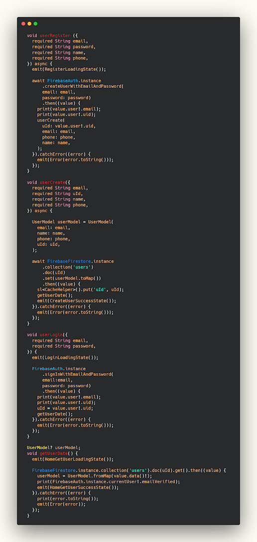 شرح كيفية رفع البيانات والاميل وكلمة المرور الخاص بالمستخدم داخل الfirebase