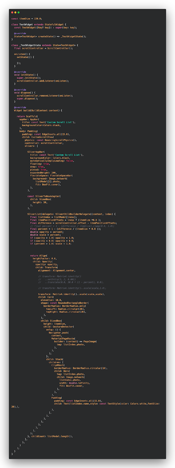 How to create animation to list in Flutter project How to create animation to list in Flutter project