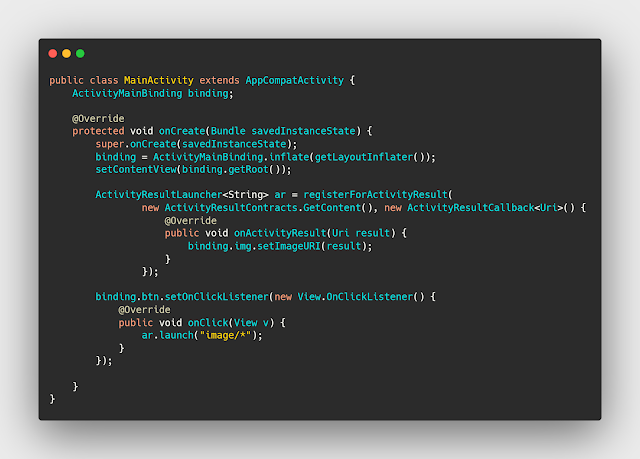 الانتقال الى الالبوم والحصول على الصور وعرضها داخل التطبيق