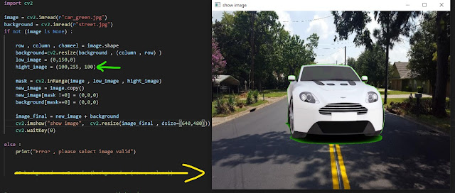 كيفية ازالة الكروما واضافة اكثر من صورة على بعض باستخدام بايثون كيفية ازالة الكروما واضافة اكثر من صورة على بعض باستخدام بايثون