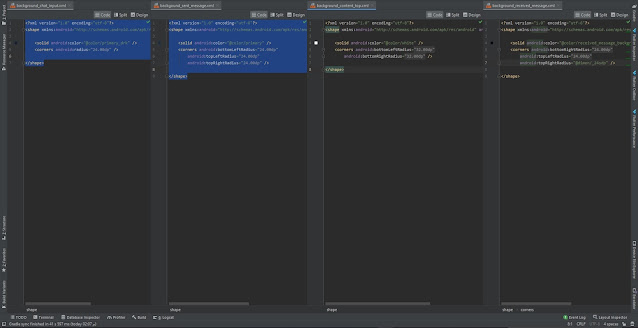 التصاميم المستخدمه في الاكواد السابقة