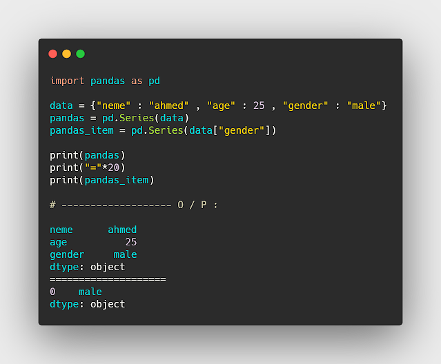 كيفية تمرير dictionary داخل pandas في python