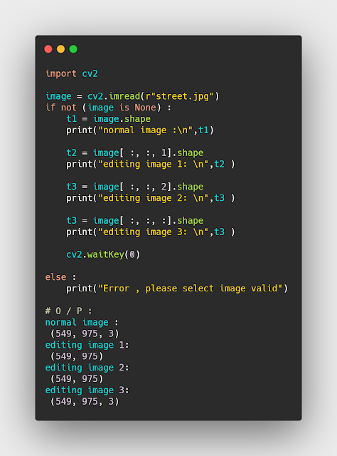 كيفية عرض ابعاد الصورة بالبايثون