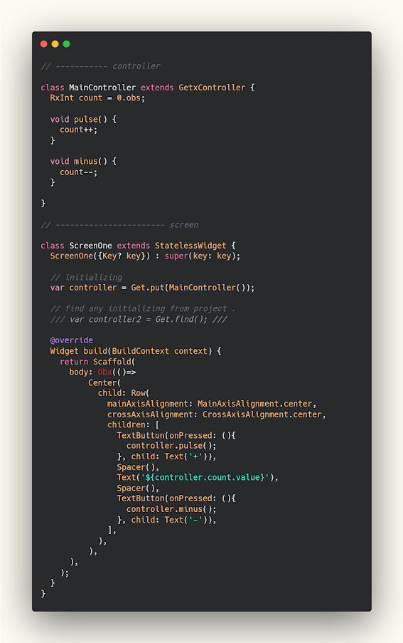شرح إستخدام Obx في Flutter بواسطة Getx