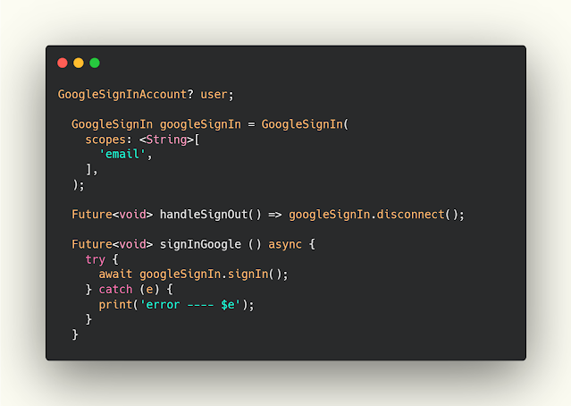 How to signIn with Google (Bloc)