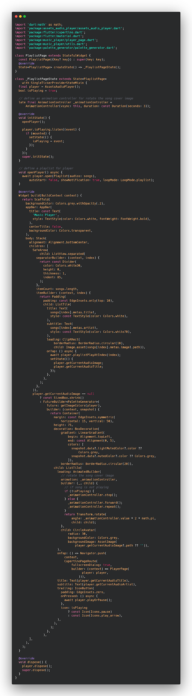 إنشاء صفحة لعرض List بجميع المقاطع الصوتيه