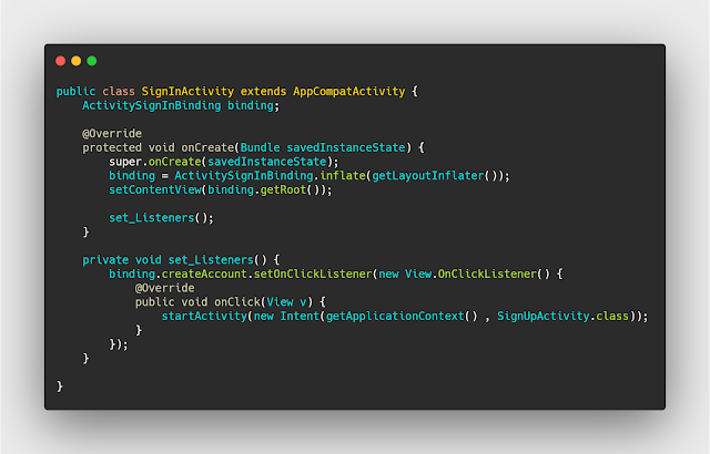 الانتقالات داخل صفحة sign in في chat app الانتقالات داخل صفحة sign in في chat app