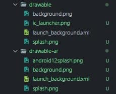 الان طريقة تغيير splash screen عند فتح التطبيق بناء على اللغه التي يستخدمها المستخدم
