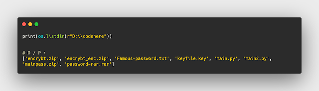 كيفية معرفة محتويات الملف بلغة البايثون كيفية معرفة محتويات الملف بلغة البايثون