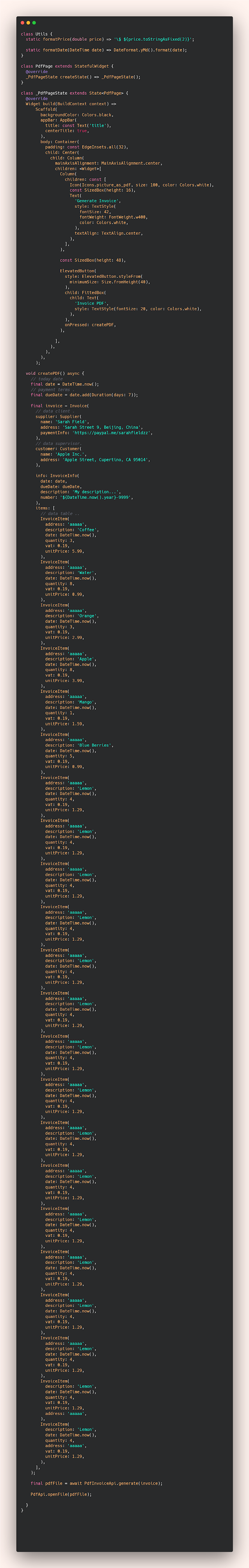 How to create pdf creator in Flutter