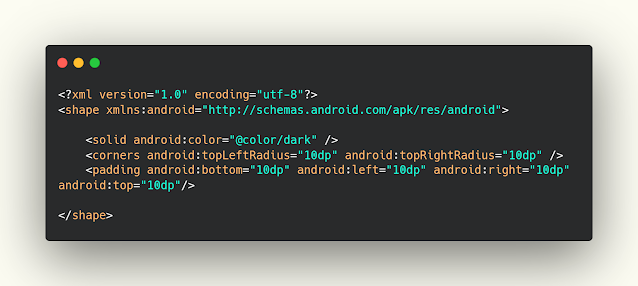 تصميم background للbottomSheet