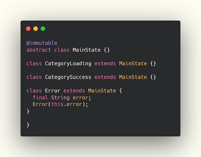 إنشاء حالات داخل ملف state