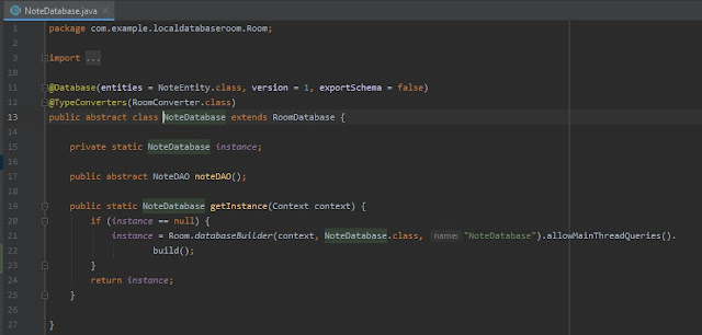 كيفية تخزين البيانات في gson واستخدامها في room database في Android Studio
