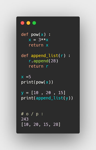 تطبيقات على استخدام function في بايثون