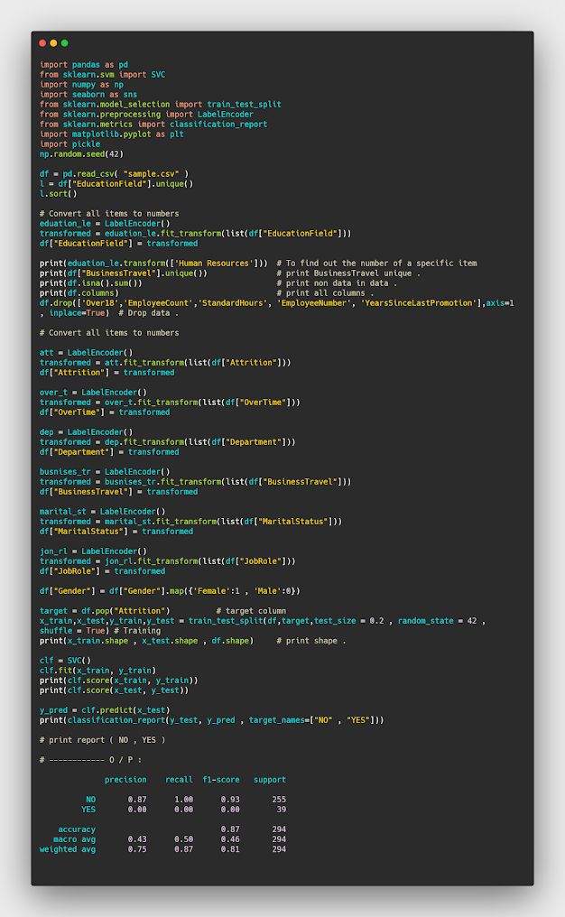 كيفية تدريب الmodel الخاص بك بعد الانتهاء من dataset وطباعة report